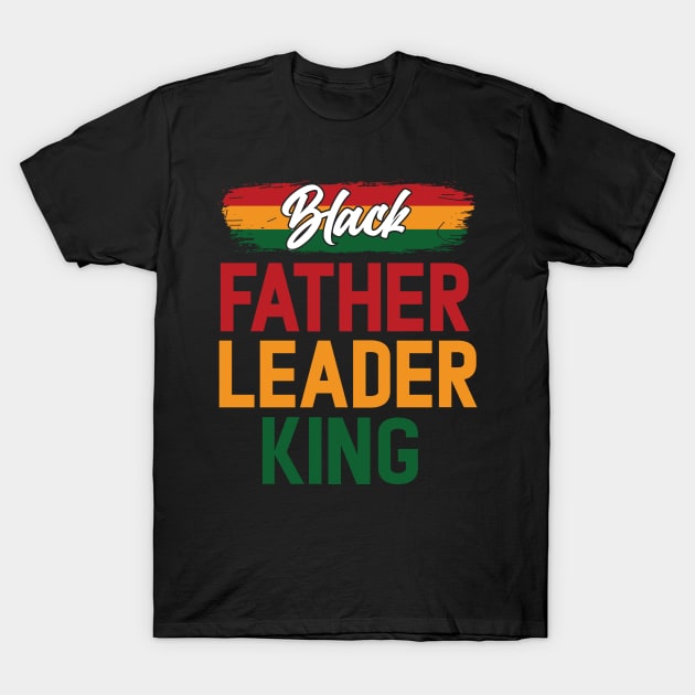 Black Father Leader King Pan African Colors T-Shirt by UrbanLifeApparel